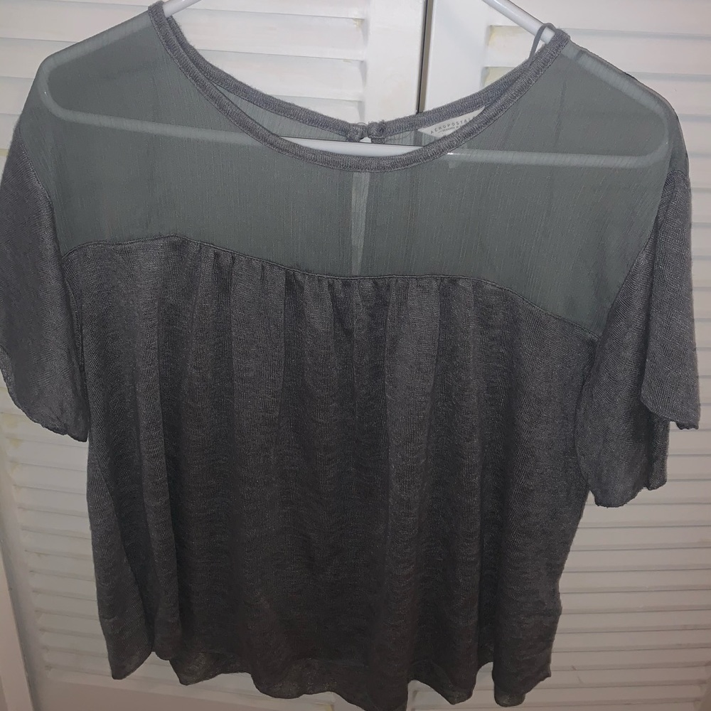 Aeropostale shirt with mesh top